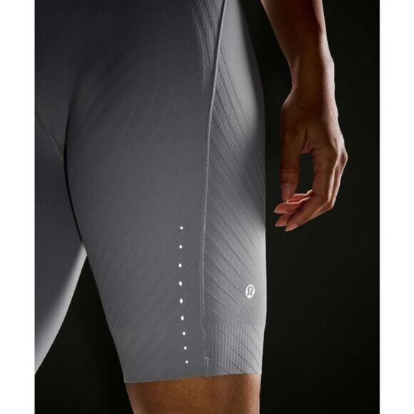 LULULEMON SenseKnit Running High-Rise Short 10" Size 6 Rhino Grey - Picture 6 of 10